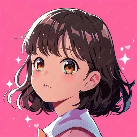 AI generated cute anime girl portrait - Example of Imagly AI image generator capabilities